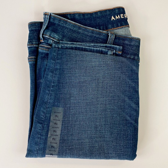 Y2K 00s 90s Low Rise Jeggings Dark Blue Skinny Jeans 16 Flap Pockets Flattering - Picture 10 of 12